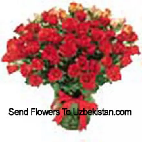 Bunch Of 25 Red Colored Roses