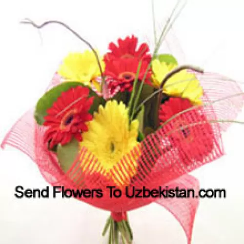 Bouquet de 11 Gerberas de différentes couleurs