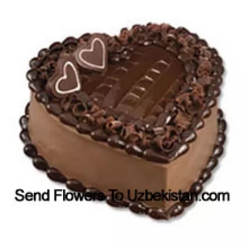 1 Kg (2.2 Lbs) Torta al Cioccolato a Forma di Cuore